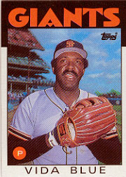 1986 Topps Baseball Cards      770     Vida Blue